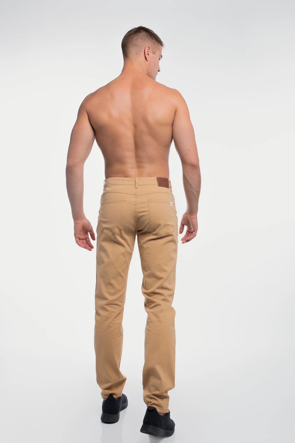 Mens Pants Clearance JIOAKFA Trendy Men Casual Work Cotton Blend Pure  Elastic Waist Long Pants Trousers Khaki L - Walmart.com